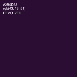 #2B0D33 - Revolver Color Image