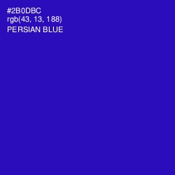 #2B0DBC - Persian Blue Color Image
