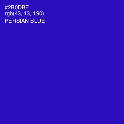 #2B0DBE - Persian Blue Color Image