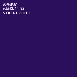 #2B0E5C - Violent Violet Color Image