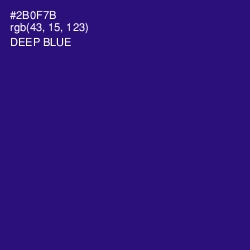 #2B0F7B - Deep Blue Color Image