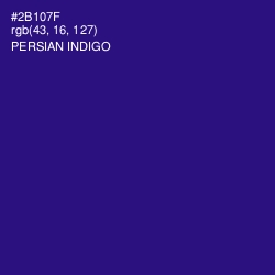 #2B107F - Persian Indigo Color Image