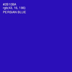 #2B10BA - Persian Blue Color Image