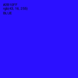 #2B10FF - Blue Color Image