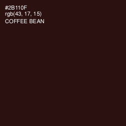 #2B110F - Coffee Bean Color Image