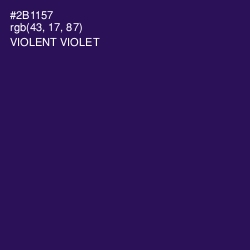 #2B1157 - Violent Violet Color Image