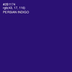 #2B1174 - Persian Indigo Color Image