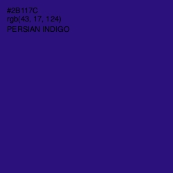 #2B117C - Persian Indigo Color Image