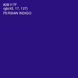 #2B117F - Persian Indigo Color Image