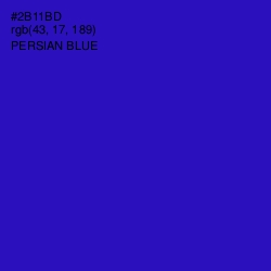 #2B11BD - Persian Blue Color Image