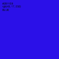 #2B11E8 - Blue Color Image