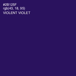 #2B125F - Violent Violet Color Image