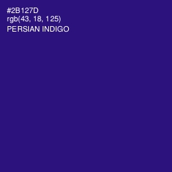 #2B127D - Persian Indigo Color Image