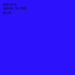 #2B12FA - Blue Color Image