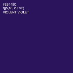 #2B145C - Violent Violet Color Image