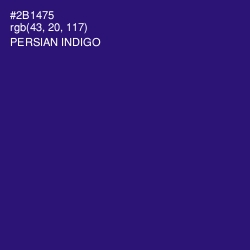 #2B1475 - Persian Indigo Color Image