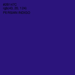 #2B147C - Persian Indigo Color Image