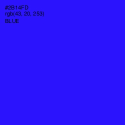 #2B14FD - Blue Color Image