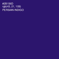 #2B156D - Persian Indigo Color Image