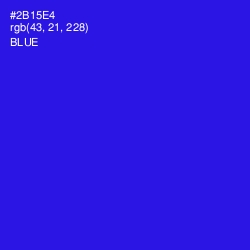 #2B15E4 - Blue Color Image
