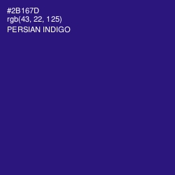 #2B167D - Persian Indigo Color Image