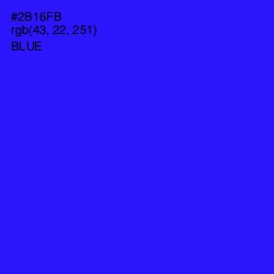 #2B16FB - Blue Color Image