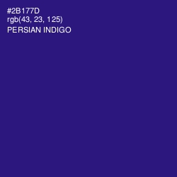 #2B177D - Persian Indigo Color Image