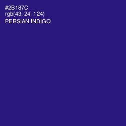 #2B187C - Persian Indigo Color Image