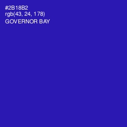 #2B18B2 - Governor Bay Color Image