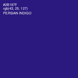 #2B197F - Persian Indigo Color Image