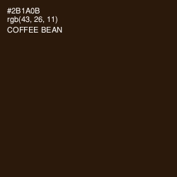 #2B1A0B - Coffee Bean Color Image