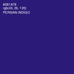 #2B1A78 - Persian Indigo Color Image