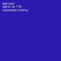 #2B1AAD - Jacksons Purple Color Image