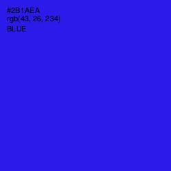 #2B1AEA - Blue Color Image