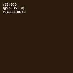 #2B1B0D - Coffee Bean Color Image