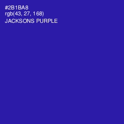 #2B1BA8 - Jacksons Purple Color Image