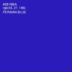 #2B1BBA - Persian Blue Color Image
