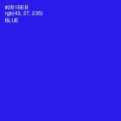 #2B1BEB - Blue Color Image