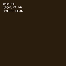 #2B1D0E - Coffee Bean Color Image