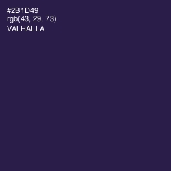 #2B1D49 - Valhalla Color Image