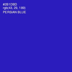 #2B1DBD - Persian Blue Color Image