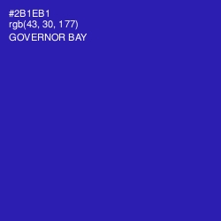 #2B1EB1 - Governor Bay Color Image