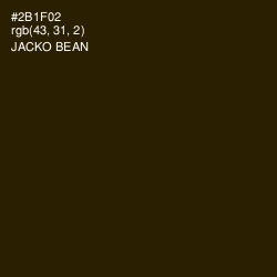 #2B1F02 - Jacko Bean Color Image