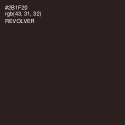 #2B1F20 - Revolver Color Image