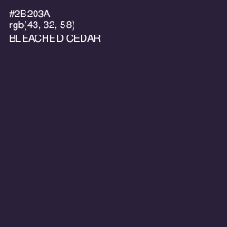 #2B203A - Bleached Cedar Color Image