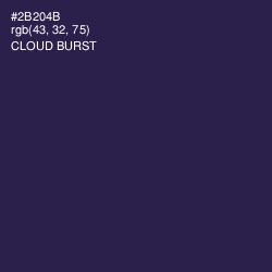 #2B204B - Cloud Burst Color Image