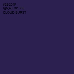 #2B204F - Cloud Burst Color Image