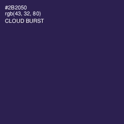 #2B2050 - Cloud Burst Color Image
