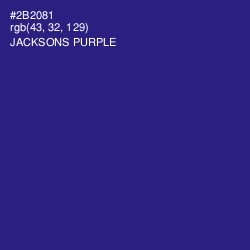 #2B2081 - Jacksons Purple Color Image