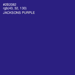 #2B2082 - Jacksons Purple Color Image